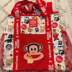 Paul Frank x Cup Noodles Red Tote Bag